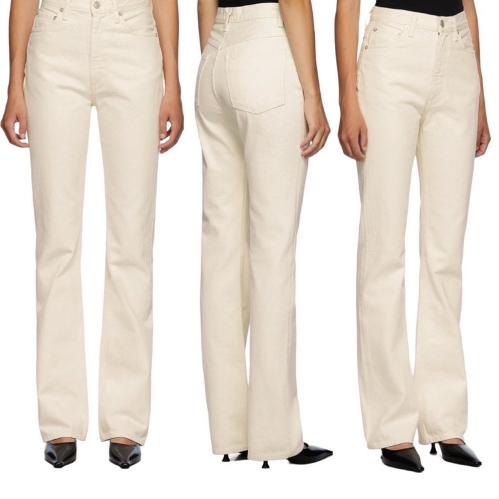 Agolde Women's Vintage Flare High-Rise Cream Jeans